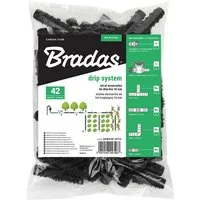 Bradas Bewässerungssystem Bewässerungsarmatur-Set Tropfbewässerung Zubehör 16mm 42tlg Verbinder