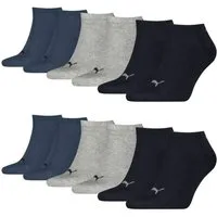 PUMA Sneakersocken Soft Cotton (6-Paar) mit Cat-Logo und PUMA-Schriftzug