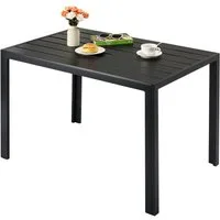 TLGREEN Gartentisch 110x70cm WPC Balkontisch,Rechteckiger Terrassentisch, Esstisch Outdoor (Hitze- und Wetterbeständig, rutschfest, Brettbreite 9cm)