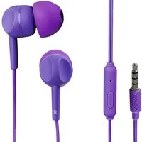 Thomson In-Ear Headset EAR3005PL 3,5mm Klinke Ohrhörer Smartphone-Headset (Mikrofon, 3,5mm, Mikrofon, Fernbedienung, Silikon-Ohrpolster, 3,5mm Klinken-Stecker)