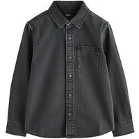 Next Langarmhemd Langärmeliges Hemd aus Denim (1-tlg)