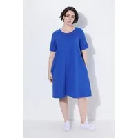 Ulla Popken Jerseykleid Jerseykleid A-Linie Rundhals Halbarm Taschen