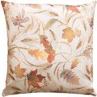 matches21 HOME & HOBBY Kissenbezüge Kissen-Bezug Blätter Herbst bunt 40x40 cm, (1 Stück), Wohnzimmer Kissen-Hülle als Deko-Kissen Zier-Kissen Sofa-Kissen