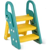 Onasti Baby-Toilettensitz Tritthocker für Kinder 3 Stufen Faltbar