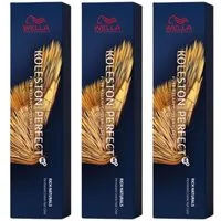 Wella Professionals Haarfarbe Koleston Rich Naturals 3x 60 ml, 3-tlg.