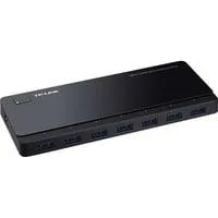 7-Port-USB-3.0-Hub mit 2 Ladeports (UH720), USB-Hub schwarz, inkl. Netzadapter