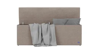 BRUNO Betttruhe 140cm in Taupe Grau-Beige | zusätzlicher Stauraum & elegantes Design