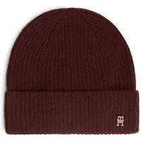 Tommy Hilfiger Beanie CASHMERE BEANIE Regular fit mit Markenlogoemblem