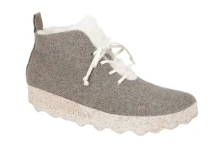 Asportuguesas 18136 Damen Winterstiefelette Grau-brown Wollfutter rund G Weite