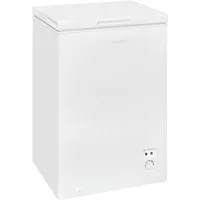 exquisit Gefriertruhe GT100-050E weiss, 54,5 cm breit, 99 l, 4*-Gefriertruhe mit ergonomischer Griffmulde – bequem zu öffnen