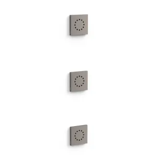 Tres 3 Hydromassage Einbau Jets Einschließlich Einbaugehäuse Größe: 80x80 mm, 13451501GR 13451501GR