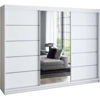 A&J MöbelLand GmbH Schiebetürenschrank VILUNO Moderner 3-türiger Kleiderschrank mit Spiegel (TOP ANGEBOT! Geräumiger Schrank mit einer Breite von 200 cm ideal zur Aufbewahrung von Kleidung und Accessoires. Wählen Sie das ideale Modell für Ihr Schlafz