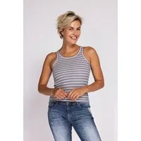 Zhrill Tanktop ARIA körpernahe Passform, ärmellos, mit Ringel-Optik