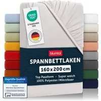 Blumtal Spannbettlaken Bettlaken aus Mikrofaser, Mikrofaser, Gummizug: rundum, (2 Stück)