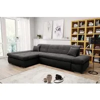 DOMO collection Ecksofa MORIC 300x172 cm, XXL-Sofa mit viel Platz, L-Form, auch in Cord, wahlweise mit Bettfunktion und Armteilverstellung, Cord