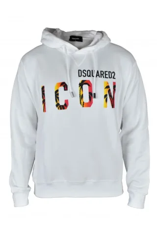 Dsquared2 Sweatshirt Hoodie Weiß