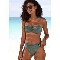 LASCANA Bügel-Bandeau-Bikini-Top Fay, aus eleganter Strukturware