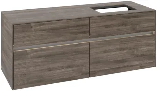 Villeroy & Boch Waschtischunterschrank Collaro C118B0 1400x548x500mm mit Beleuchtung Stone Oak C118B0RK