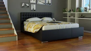 Polsterbett Bett Doppelbett DAMASO XS 140x200cm inkl.Lattenrost