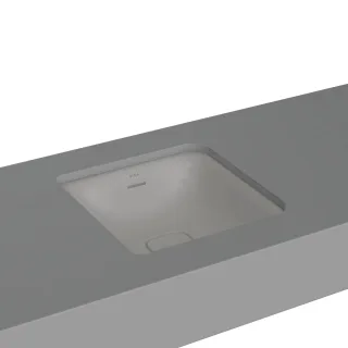 VitrA New Metropole Unterbauwaschtisch quadratisch 40 cm mit Überlaufschlitz,7533B476-7215 7533B476-7215