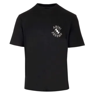 Schwarzes T-Shirt mit Amiri Premier Records-Logo