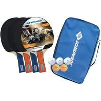 Tischtennis Set 4-Player Hobby, Fitnessgerät mit Tragetasche