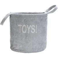 Beeztees Tierkorb Puppy Spielzeugkorb Suus grau