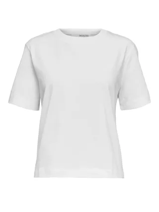 selected women - SLWESSENTIAL SS BOXY TEE NOOS Weiß - Gr. - XL