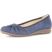 Gabor FLORENZ Ballerina Businessschuh, Slipper, Schlupfschuh mit Zierriegel, Weite G (weit)