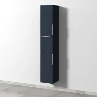 Sanipa 3way Hochschrank mit 2 Türen und 1 Auszug, Marine-Matt UP1001R