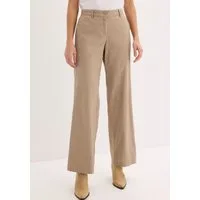 bonprix Leinenhose aus Leinen-Baumwoll-Mix, Loose Fit, komfortable Leibhöhe