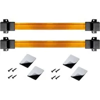 ARLI Fensterdurchführung für Netzwerkkabel Set Flachkabel LAN Verbinder Netzwerk-Adapter RJ45 zu RJ45, 25 cm