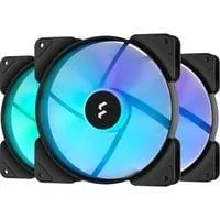 Aspect 14 RGB PWM Black Frame 3er, Gehäuselüfter schwarz/weiß, 3er Pack, 140 mm