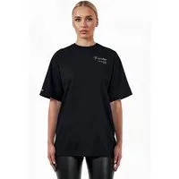 trueprodigy Oversize-Shirt Marin F Logoprint Rundhals dicker Stoff