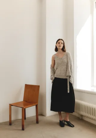 Jane Lushka - Heide skirt technical jersey black - Gr. - M