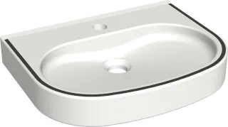 KWC Aquarotter Waschtisch, VARIUScare, MIRANIT, 450x120x350 mm, barr-frei, Farbstreifen, 2030020962 2030020962
