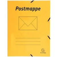 EXACOMPTA Organisationsmappe Exacompta EXACOMPTA Sammelmappe Postmappe - A4, 425 g/qm, Gummizug, 3