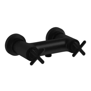 VitrA Origin Classic Zweigriff-Brausearmatur Aufputzmontage Schwarz Matt,A4289436 A4289436