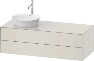 Duravit White Tulip Konsolenwaschtischunterbau wandhängend Nordic Weiß Seidenmatt 1300x550x408 mm -  WT4987L39390010