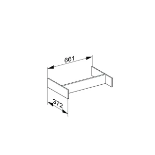 Keuco Inneneinteilung Edition 400 31599, Größe S, für Möbeltiefe 535 mm 31599010000
