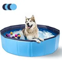 nobleza Hundematratze Hundepool für Große & Kleine Hunde, Faltbarer Hunde Planschbecken