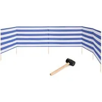 Garronda Windschutz Strand Sichtschutz 6m lang mit Gummihammer Garten Meer GAEX001