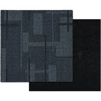 casa pura Teppichfliese Andorra, 50 x 50 cm, Bodenschutzfliese erhältlich in 5 Farben, Fliese, Quadratisch, Höhe: 6 mm, Selbstliegend