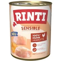 Rinti Sensible mit Huhn + Karotte 800 g - 6 Stück, für: Hund