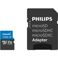 Philips MicroSDXC Card 128GB Class 10 UHS-I U3 incl. Micro SD-Karte