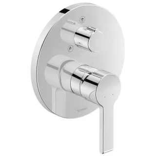 Duravit B.2 Wannenarmatur B24210012010 chrom, Unterputzarmatur, mit Umstellung