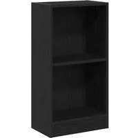 vidaXL Bücherregal Bücherregal Schwarz Eichen-Optik 40x24x76 cm Holzwerkstoff, 1-tlg.