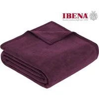 Wohndecke Luxus, IBENA, verschiedene Größen, uni, Kuscheldecke, Premium, made in Europe!
