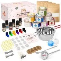 OSTWOLKE Duftkerze Kerzenherstellung Kit DIY Kerzen Selber Machen Set Duftkerze Geschenke (1-tlg)