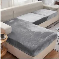 Sunicol Sofahusse 1/2/3/4 Sitz Stretch Samt Kissen Abdeckung, Sofa Sitzkissenbezug